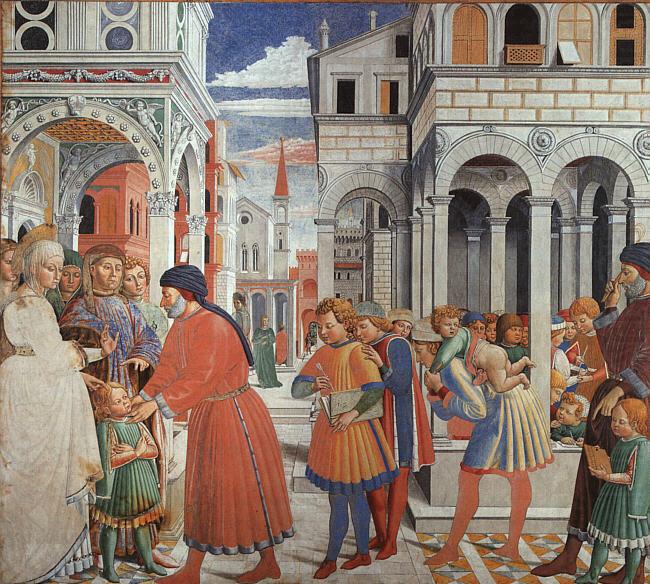 The School of Tagaste, Benozzo Gozzoli